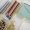 Martha Stewart Kerry Plastic Stackable Office Desk Drawer Organizers with Gold Trim, Various Sizes, Set of 8 BE-PB3371-G-8-CLRGLD-MS - alternate 2